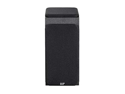 Monoprice Premium Immersive Satellite Speakers - Pair, 3 Inch Woofer, 3/4Inch Aluminum Dome, 100 Watt Input Power, Black