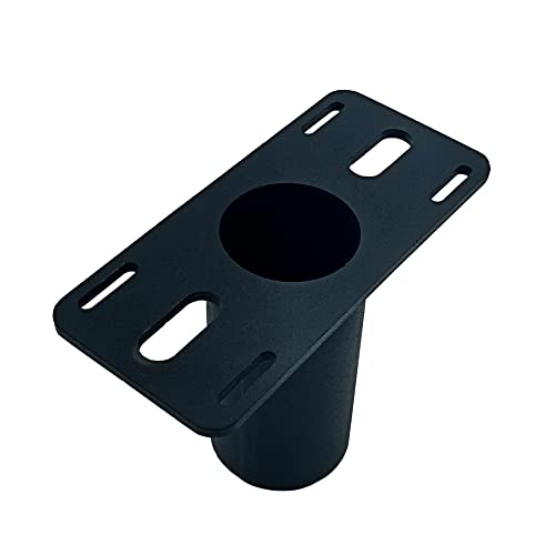 Tenon Slip Fitter Adapter for Led Parking Lot Light, 90 Degree 2-3/8 inch Fixture Mounting Bracket, Rustproof Rainproof, Black Metal Pole Mount for Barn Shoebox Led Lights, Outdoor - size: 1PCS-2-3/8 Inch