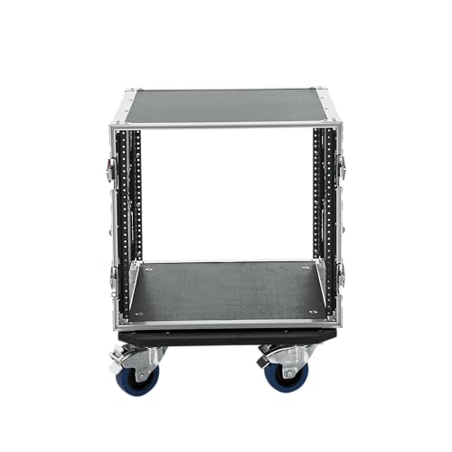 Gator Cases G-TOUR Audio Road Rack with Heavy-Duty Casters and Tour Grade Hardware; 17" Rackable Depth, 10U (G-TOUR 10U CAST)