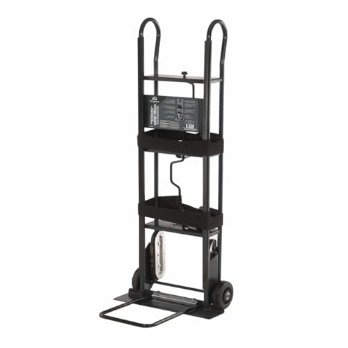 Olympia Tools 800 Lb Appliance Hand Truck with Easy-to-use Belt Tightener for transport Large Appliances and Furniture | 6 Inch TPR Wheels for a Quiet Ride, Toe Plate, 2 Webbed Straps, Heavy-Gauge Steel, for Appliances & Furniture - size: 800 LB Appliance