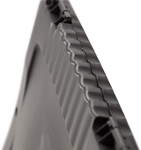 Officemate Slim Clipboard Storage Box, 10 x 14.5-Inches, Plastic Document Organizer with Storage Compartment and Pen Holder, Low-Profile Metal Clip, Charcoal, Pack of 6 - size: Pack of 6