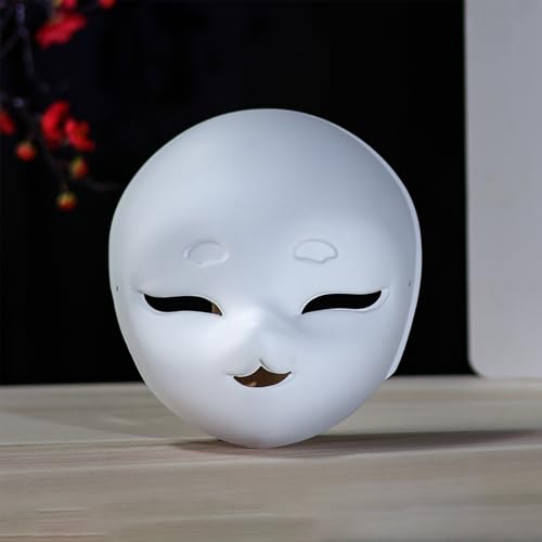Blank DIY Therian Masks, Face Mask to Hand-Painting, Fursuit Head Base Furry Therian Mask, Costume Props for Cosplay - color: B-1