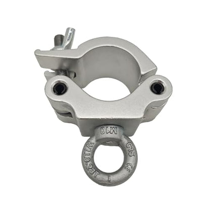 42-51mm Heavy Duty Pro Clamp with Eye Bolt for 2” Truss OD Tube Pipe | Aluminum Alloy 6061 Stage Light Clamps for LED Video Wall and Lighting Mounting