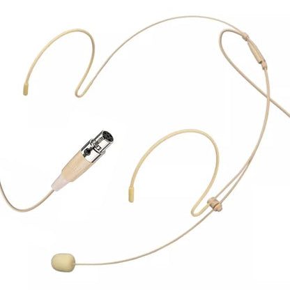 Headset Microphone Headworn Mic Compatible with Shure | Double Over Ear Earset Hanging Condenser Omnidirectional Mic for Wireless Bodypack Transmitter System Mini XLR 4Pin TA4F Plug - style: Mini XLR TA4F Plug Compatible with Shure Only