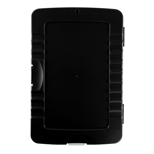 Super Z Outlet Slim Plastic Nursing RN Style Lightweight Coaches Clipboard with Open Foldable Storage, Classroom Teacher College Size (9.5" x 14") (Black, 9.5" x 14") (Pack of 3) - color: Black, size: 9.5" x 14" (Pack of 3)