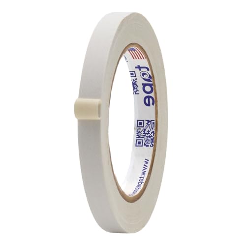 MAT Gaffer Tape White Low Gloss Finish Film, 1/2 inch x 60 Feet, Residue Free, Non Reflective, Secure Cords to Stages, Great for Concerts or Trade Shows, Weddings, & Floor Marking - color: White