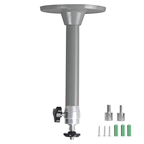 Mini Ceiling Wall Projector Mount Stand 175mm, Gray | Projector Holder Compatible with QKK,DR.J,DBPOWER,Anker,VANKYO,AAXA,Jinhoo,PVO,TMY,AuKing and Most Other Mini Projector - color: Gray