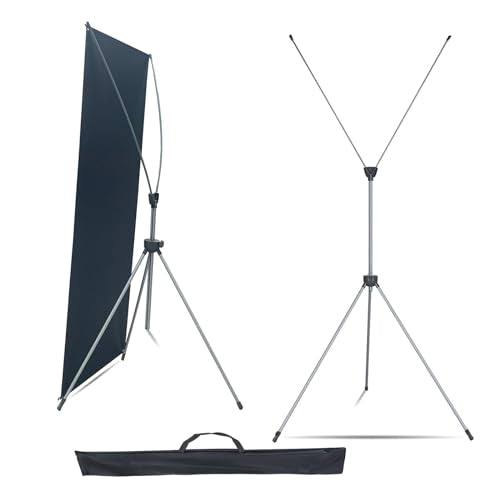 4U Media&Displays New & Premium X Banner Stand --Height adjustable from 63 inches to 72 inches and Width Adjustable from 24 inches to 31.5 inches (STAND ONLY) (3 UNITS) - color: 3 UNITS