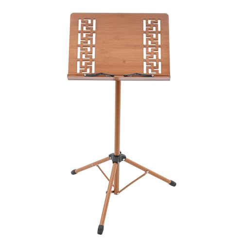 Music Stand, Professional Portable Sheet Music Stand with Clamp-on Tray, Adjustable Height and Angle Design, Folding Music Stand for Violin,Orchestra Professional Conductor Stand