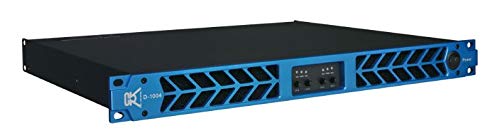 CVR D-1004 Series Professional Power Amplifier 1 Space 1000 Watts x4 at 8Ω Blue