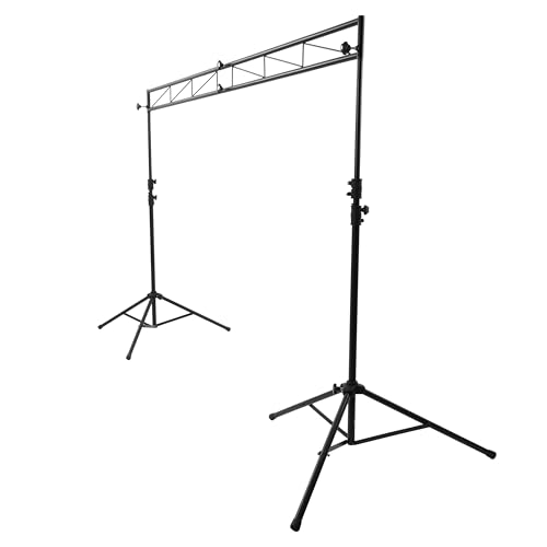95.4In Width DJ Lighting Stand, 66-105" Adjustable Height, 8Ft