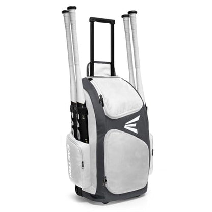 Easton | TRAVELER STAND-UP Wheeled Equipment Bag | Baseball & Softball | Multiple Colors - color: White