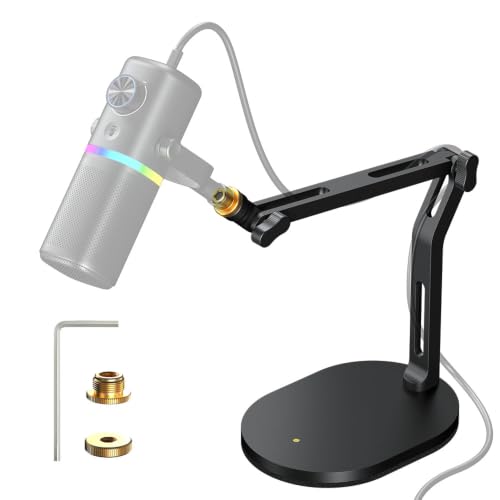 Desktop Microphone Stand,Gaming Microphone Boom Arm Stand,Weighted Base