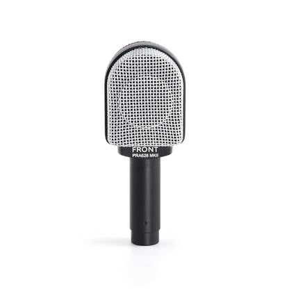 Superlux PRA628MKII Supercardioid Instrument Microphone for Guitar Amps | For guitar and bass cabinets in studios or live venues; flat supercardioid design handles 150dB SPL with focused pickup wired