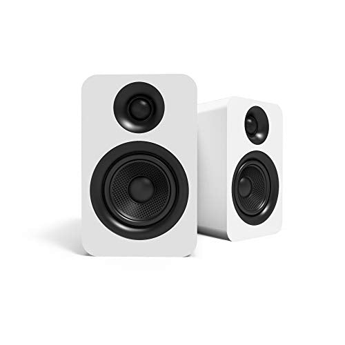 Kanto YU Passive 4" Passive Bookshelf Speakers with 1" Silk Dome Tweeter | External Amplifier Required | Pair | Matte White - color: White, size: 4" Woofer - 4 Ohm - 70 Watts Per Speaker