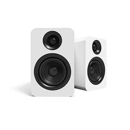 Kanto YU Passive 4" Passive Bookshelf Speakers with 1" Silk Dome Tweeter | External Amplifier Required | Pair | Matte White - color: White, size: 4" Woofer - 4 Ohm - 70 Watts Per Speaker