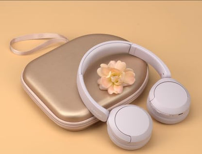 Ginsco Case Compatible with JBL Tune 510BT/520BT/500BT/Junior 320, with Sony WH-CH520/510, Ultra-Slim Hard Shell Waterproof Headphone Case for On Ear Headphones (Rose Gold) - color: Rose Gold