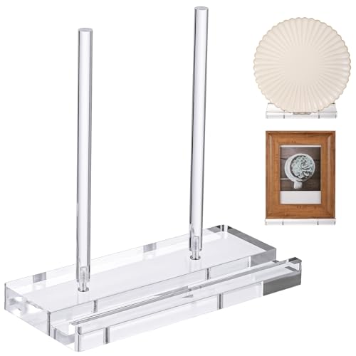 CroBlissful Acrylic Display Stand 8 x 3.5 x 8 Inch Tabletop Clear Easel - color: Clear, size: 8 x 3.5 x 8 Inch