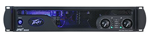 Harmony Audio 15" Passive PA Speaker Pair with Peavey IPR2 2000 Amplifier | DJ sound system bundle, tripod stands and cables included, 900 watt 15 Inch loudspeakers, power amp rig for live band use
