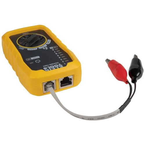 Klein Tools VDV500-705 Wire Tracer Tone Generator and Probe Kit for Ethernet, Internet, Telephone, Speaker, Coax, Video, and Data Cables RJ45, RJ11, RJ12 - style: Tone & Probe Test and Trace Kit
