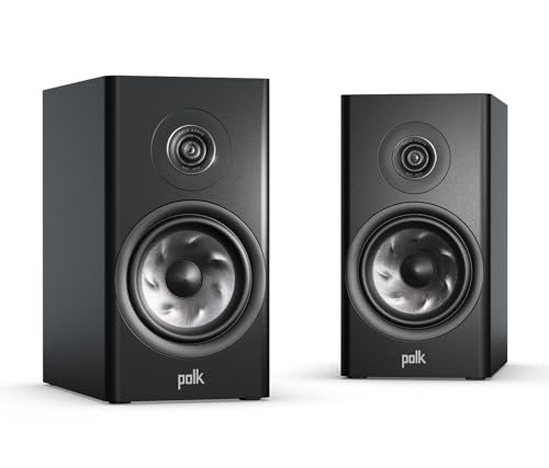 Polk Audio Reserve R100 Bookshelf Speakers for Home Theater, Pair, Black - color: Black