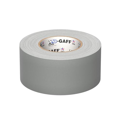 3" Pro Gaff Gaffers Tape 55 yards length gray matte. Premium Heavy-Duty Gaffers Tape trusted by professional Gaffers. Made in the USA. Holds Tight, Easy to remove. (Pack of 16) - color: Grey, size: 3 in x 1980 in