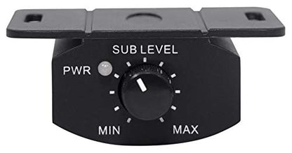 Rockville SS8P 8" Powered Under-Seat Car Subwoofer with RWK10 Amp Kit | 400W Peak / 100W RMS, RCA and High-Level Inputs, Auto Turn-On, Bass Knob, 10 Gauge 100% Copper Wiring, 2-Items