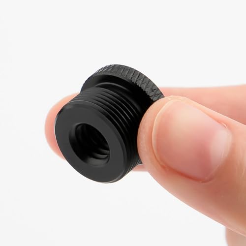 SAVITA 2pcs Mic Foot Adapter, 3/8 Female to 5/8 Male Tripod Screw Thread Adapter Mount Accessories for Camera Monitor Microphone Stand - size: 3/8 à 5/8