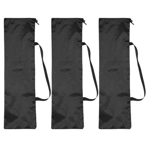 PATIKIL 39 x 12 Inch Tripod Carrying Case, 3 Pack Camera Tripod Carrying Bags Oxford Cloth Padded Bag for Camera Gear Mic Light Stand Sheet Music Photography Accessories, Black - size: 39 x 12 Inch