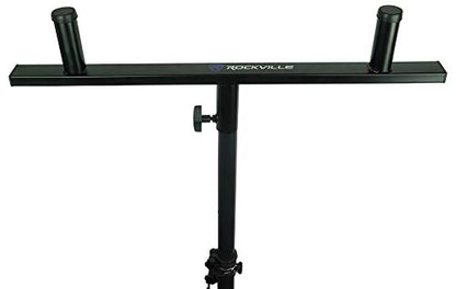Audiosavings Bundle: (2) DRM212-P 12" PA Speaker Bundle with DRM18S-P 18" PA Subwoofer, Rockville DP Mount for (2) 8"/10"/12" PA Speaker Cabinets & Subwoofer-Speaker Pole Mount Stand (5 Items)