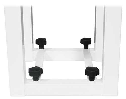 Rockville RTP32W White Totem Moving Head Light Stand with Scrims and Bags - color: white