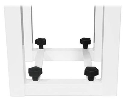 Rockville RTP32W White Totem Moving Head Light Stand with Scrims and Bags - color: white
