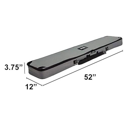 Vispronet Padded Carrying Case for Roll Up Banner Stands – 51in Padded Case with Handles and Shoulder Strap, Made to Fit 47in Retractable Banners, Dark Grey Interior with Elastic Belts, Banner Bag - size: 51in