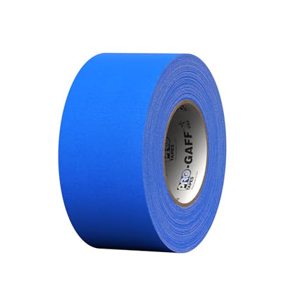 3" Pro Gaff Gaffers Tape 55 yards length electric blue matte. Premium Heavy-Duty Gaffers Tape trusted by professional Gaffers. Made in the USA. Holds Tight, Easy to remove. (Pack of 16) - color: Electric Blue, size: 3 in x 1980 in