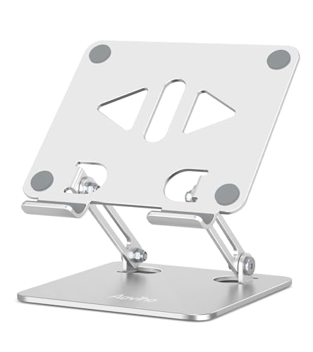 Aoviho Tablet Stand for Desk,Adjustable Tablet Holder,Silver - color: Silver