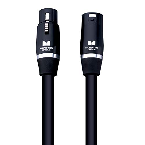 Monster Cable Prolink Studio Pro 2000 XLR Microphone Cable, 10 Foot Balanced Mic Cable, Gold XLR Male to Female Connectors, Multi-Gauge Wire Network Studio Cable - size: 10 Ft.