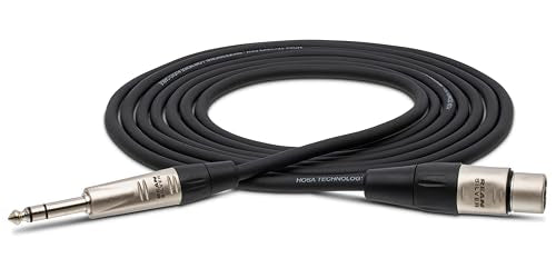 Hosa HXS-003 Pro Balanced Interconnect, REAN XLR3F to 1/4 Inches TRS, 3 Feet - size: 3 Feet