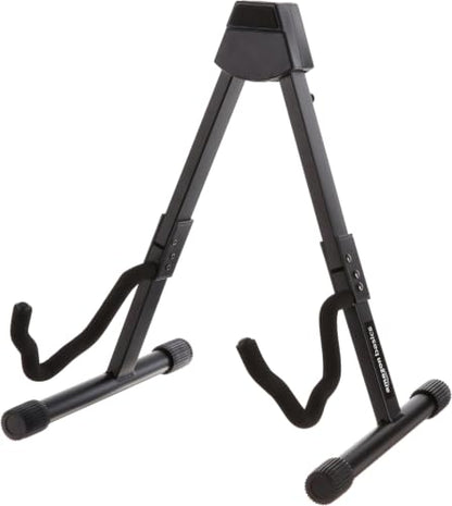 Amazon Basics Portable Adjustable Folding Guitar Stand for Electric and Acoustic Guitars, A-shape, Fully Assembled with Padded Foam, Black, 8.66 x 15.16 x 3.74 inches (Pack of 6) - size: 8.66 x 15.16 x 3.74 inches (Pack of 6)