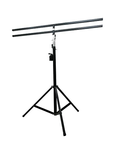 TECHTONGDA 13ft/4m Lighting Crank Stand Manual Light Trussing Stands Portable DJ Lighting Truss Stage System with Adjustable Height 5.9-13FT for Stage Lighting Sound Construction