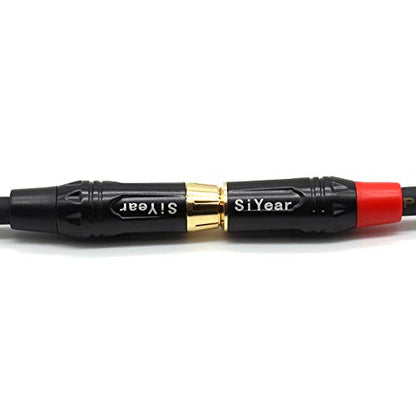 RCA Female to 2 RCA Male Y Splitter Cable,Gold Plated Dual RCA Male to RCA/Phono Female Stereo Audio Cable Extension Cord (50CM) - color: RCAF-2RCAM