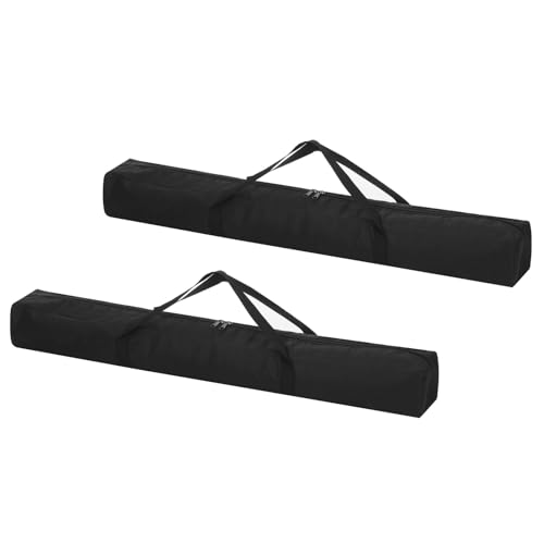 PATIKIL 35 Inch Tripod Monopod Case Bag, 2 Pack Nylon Folding Camping Chair Storage Replacement Bag Tripod Carrying Case with Shoulder Strap for Outdoor Travel Camping, Black - size: 35 x 3.5 x 3.5 inch