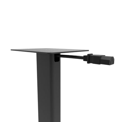 Kanto ST28 28” Universal Floor Speaker Stands for Bookshelf Speakers up to 30 lbs | Improved Sound | Hidden Cable Management | Timeless Design, | Pair | Black Steel w/Black MDF Base - size: 28 Inches - Black