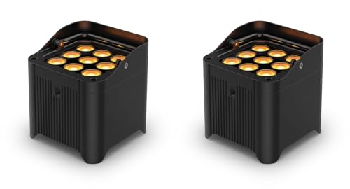 Audiosavings Bundle: (2) Chauvet DJ Freedom Par Q9 RGBA LED Wireless DMX Battery Par Can Wash Up-Light