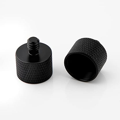 SAVITA 2pcs Mic Foot Adapter Screw Thread Adapter 5/8 to 1/4 Tripod Screw Adapter for Camera Monitor Microphone Stand - size: 5/8 à 1/4