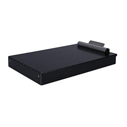 Saunders Cruiser-Mate Black Aluminum Storage Clipboard, Dual Tray Nursing | Self-Locking Latch, 150-Sheet Steel Clip, HIPAA-Compliant Privacy, Made in USA from 89% Recycled Aluminum, for EMS & Police