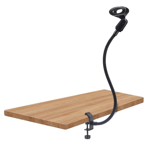 Microphone Stand, Mic Arm Mic Stand Desktop Mount With Clip Flexible Gooseneck for Podcast Gaming Streaming Radio Studio Meetings Lectures