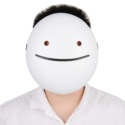 RRANYF Dream Mask, Halloween White Mask, The Dream Mask Music Song Video Same, Singers Mask, Party, Dance, Cosplay Props