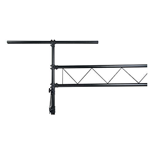 Sound Town DJ Lighting Stand-Adjustable Height, 11.5 ft Tall with Truss, Portable Lighting Truss System and T-Bars (STLS-001) - color: Black, size: 10.3ft
