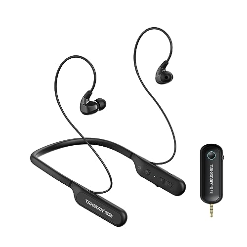 TAKSTAR WPM-500 2.4G Wireless in-Ear Monitor System, Ultra-Low Latency | 2.4G Digital Wireless, ≤20ms Latency, 32Ft Reliable Range, 20Hz-20kHz HIFI Audio, Lightweight (22g/33g), 6-8H Worktime