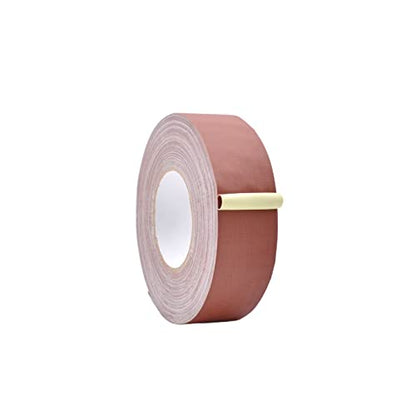 WOD GTC12 Brown Gaffer Tape Low Gloss Finish Film, 2 inch x 45 yards, Residue Free, Non Reflective, Easy Tear, Cloth for Photography, Filming Backdrop, Production - color: Brown, size: 2" inch